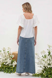 Pom Pom Blouse || White