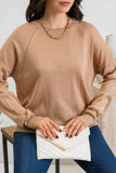 Back Buttoned Pullover || Tan