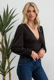 V Neck Bodysuit || Olive