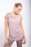 Essential Cap Sleeve Shirt || Taupe