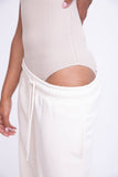 Crisscross Halter Bodysuit || Peony