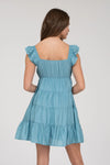 Babydoll Mini Dress || Dark Mint
