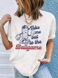 Ball Game Tee || White