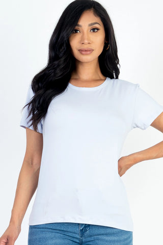 Basic Short Sleeve T-Shirt || White