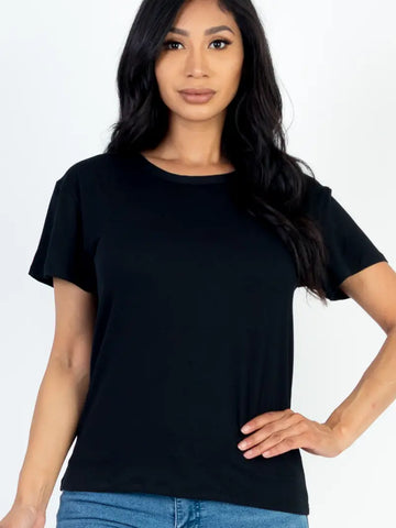 Basic Short Sleeve T-Shirt || Black