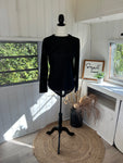 Long Sleeve Top || Black