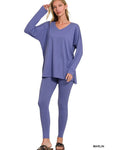 Brushed Dty Microfiber Loungewear Set || Marlin