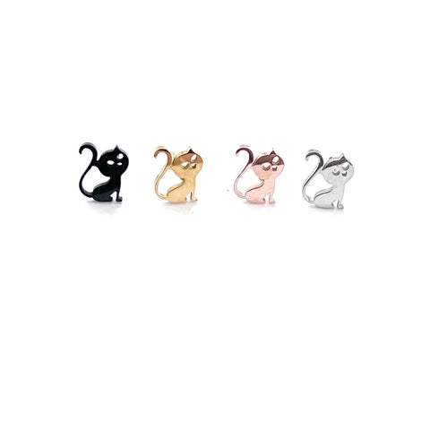 Cat Earrings || Select Colour