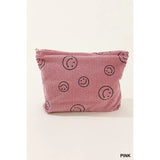 Corduroy Smile Cosmetic Clutch Bag || Select Colour