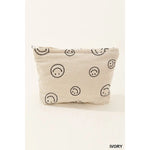 Corduroy Smile Cosmetic Clutch Bag || Select Colour