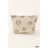 Corduroy Smile Cosmetic Clutch Bag || Select Colour