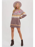 Fair Isle Sweater Dress || Coco