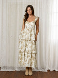 Tiered Midi Dress || Floral