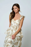 Tiered Midi Dress || Floral