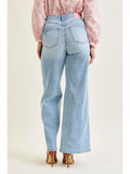 H.W. Tummy Control Retro Wide Leg || Light Wash