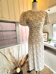 Midi Dress || White Floral