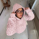 Oversized Sweatshirt || Pink Leopard