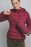 Packable Quilted Jacket W/Removable Hood || Black