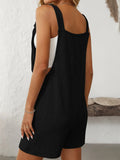 Knot Strap Overalls || Black