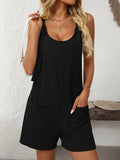 Knot Strap Overalls || Black