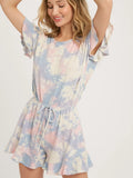 Ruffle Hem Romper || Tie-Dye