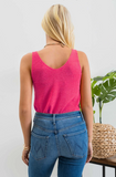 Knit Tank || Fuchsia