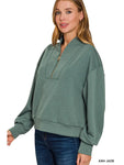 Scuba Half Zip Pullover || Ash Jade