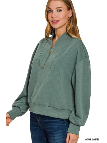 Scuba Half Zip Pullover || Ash Jade