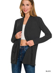 Slouchy Lightweight Cardigan || Black