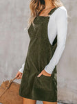 Corduroy Overall Dress || Vineyard Green