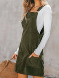Corduroy Overall Dress || Vineyard Green