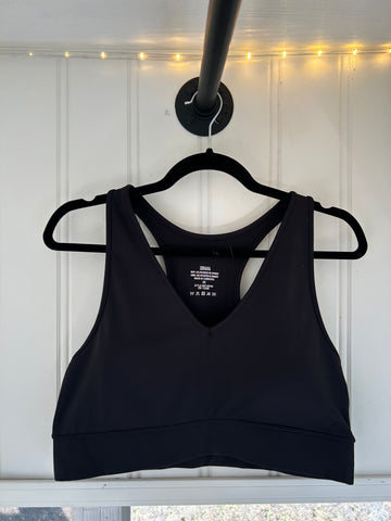 T-Back Sports Bra || Black
