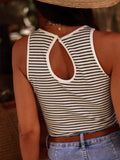 Striped Ribbed Top || Black & White