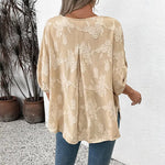 Summer Lace Pullover Shirt || Khaki