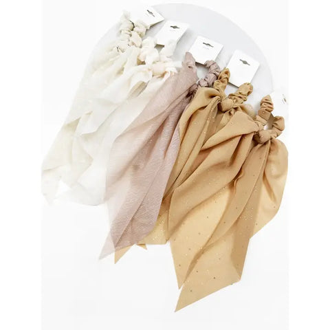 Taupe Shade Long Tail Hair Scrunchie