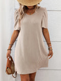 Twisted Stripes Midi Dresses || Apricot