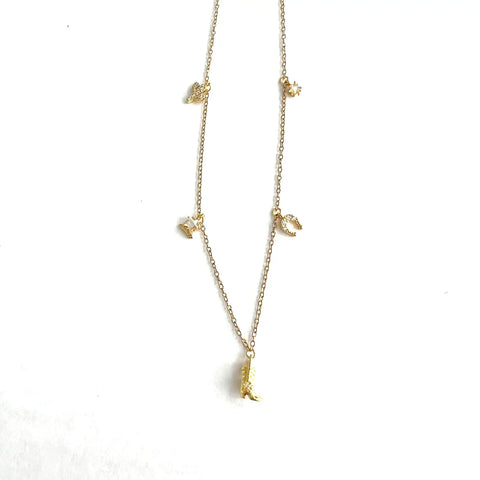 Western Charm Necklace || Gold