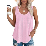 Loose Fit Sleeveless Tank || Pink