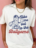 Ball Game Tee || White