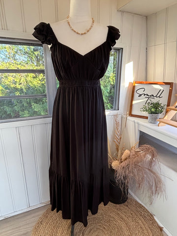 Midi Dress || Black