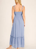 Tiered Maxi Dress || Denim Blue