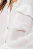 Button Down Shirt || White