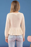 Sweater Top || Cream