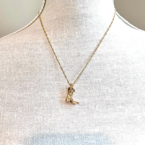 Western Boot Necklace || Select Colour
