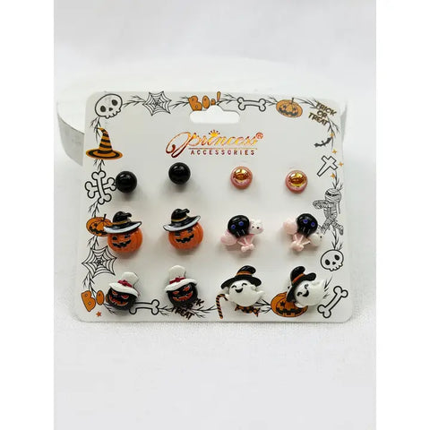 Cute Halloween Theme Earring Set