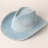 Cowboy Hat with Sequins || Denim