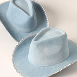 Cowboy Hat with Sequins || Denim