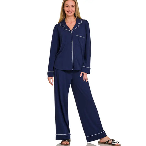 Pyjama Set || Navy
