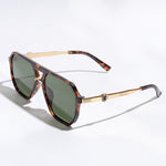 Geometric Shape Thin Frame Sunglasses || Select Colour