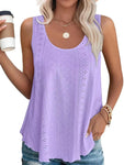 Loose Fit Sleeveless Tank || Purple